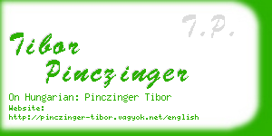 tibor pinczinger business card